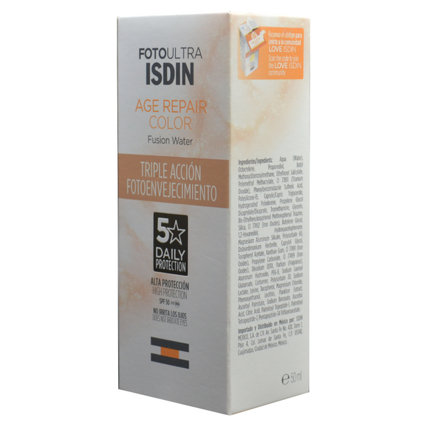 ISDIN FotoUltra Age Repair Color SPF 50 50ml tinted sunscreen