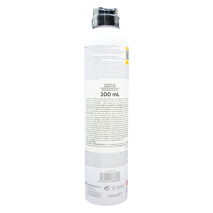 Cantabria Heliocare 360 Invisible Spray SPF 50 200ml