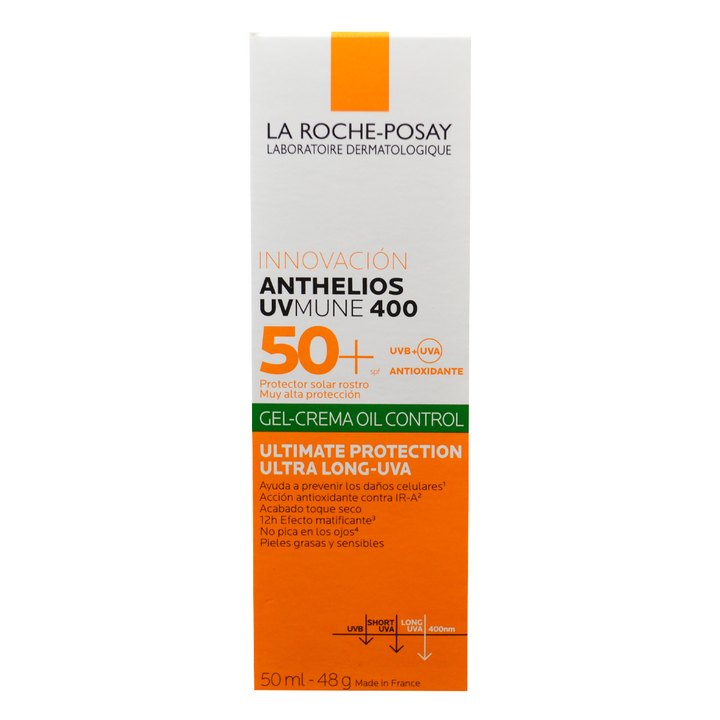 La Roche-Posay Anthelios Gel-Crema Toque Seco Sin Color SPF 50 50ml