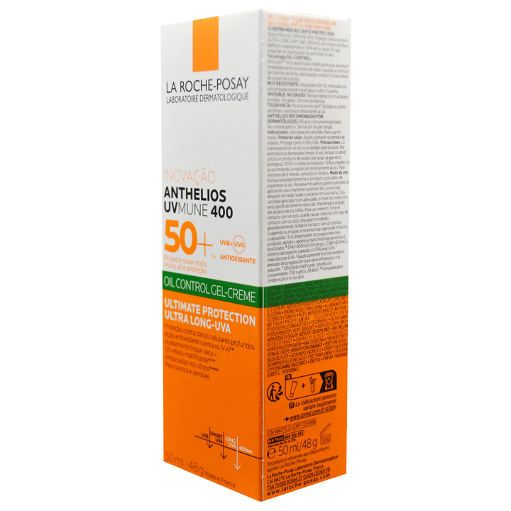 La Roche-Posay Anthelios Gel-Crema Toque Seco Sin Color SPF 50 50ml